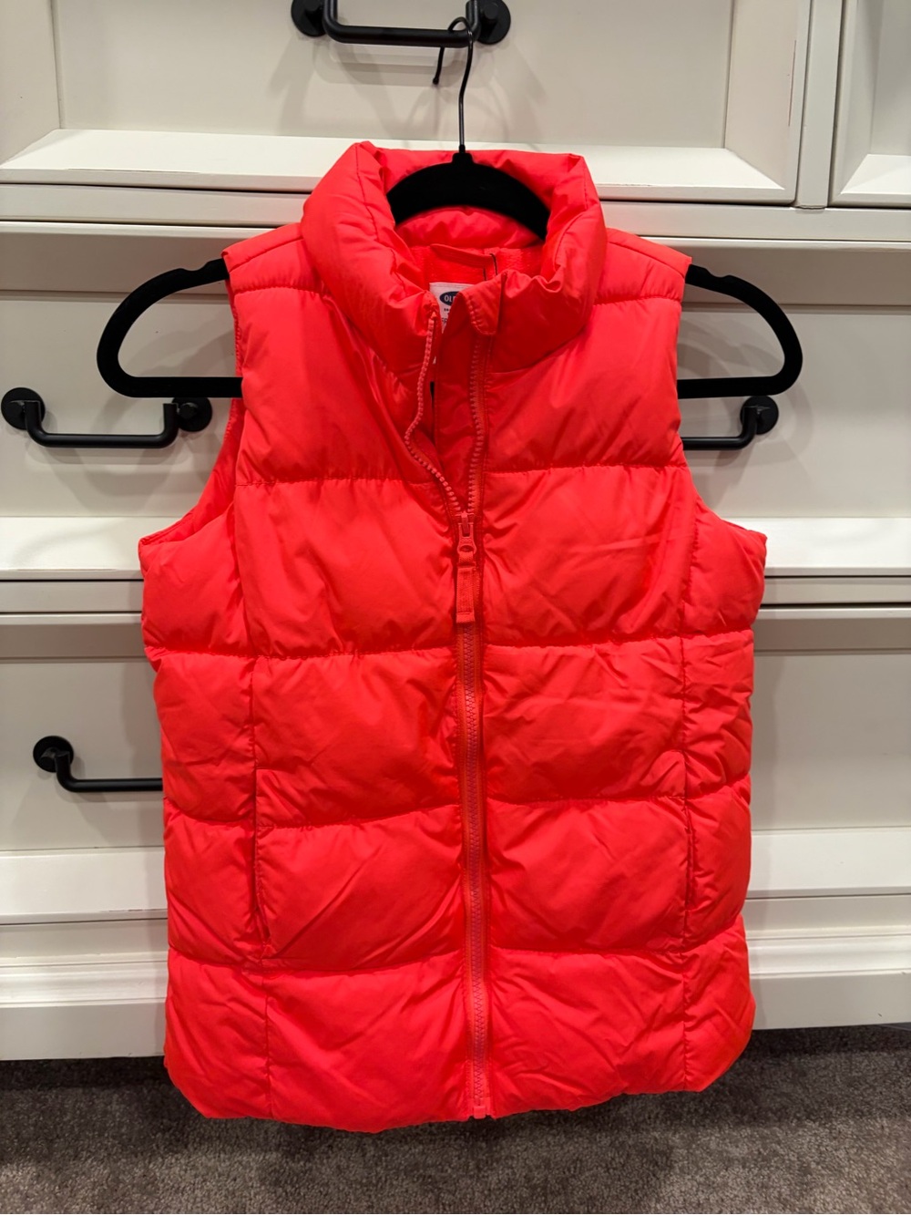 Old Navy Bright Pink Puffer Vest - 10/12